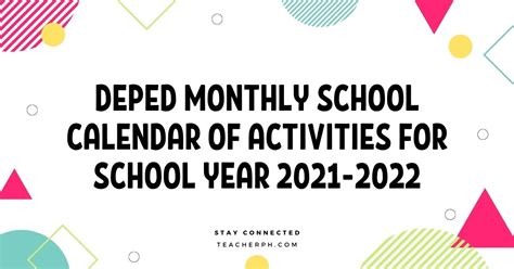 deped monthly values april|DepEd Monthly School Calendar of Activities For School Year.